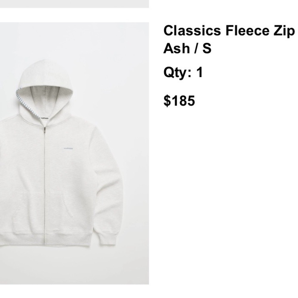 SOLD Madhappy Gray Classics Hoodie - Picture 5 of 5